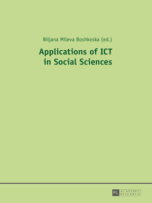 cover image of Applications of ICT in Social Sciences